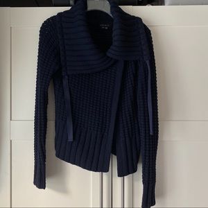 Theory Asymmetric Cardigan / Fisherman Sweater